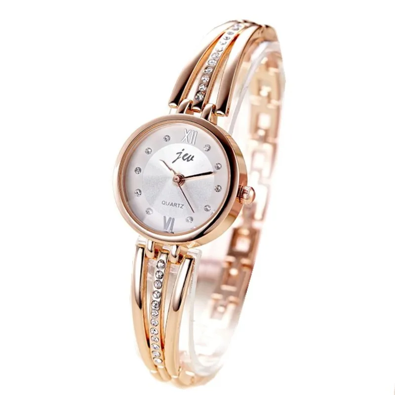 Fashion Stainless Steel Band Analog Quartz Wristwatches for Women Crystal Exquisite Thin Strap Watch Female Elegant Bracelet