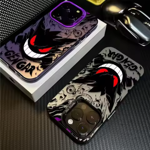 Pokemon Gengar Frosted Case for Samsung Galaxy S25 S24 S23 S22 Ultra S21 Plus S20 FE A73 A72 A71 A56 A55 A54 A53 Acrylic Cover