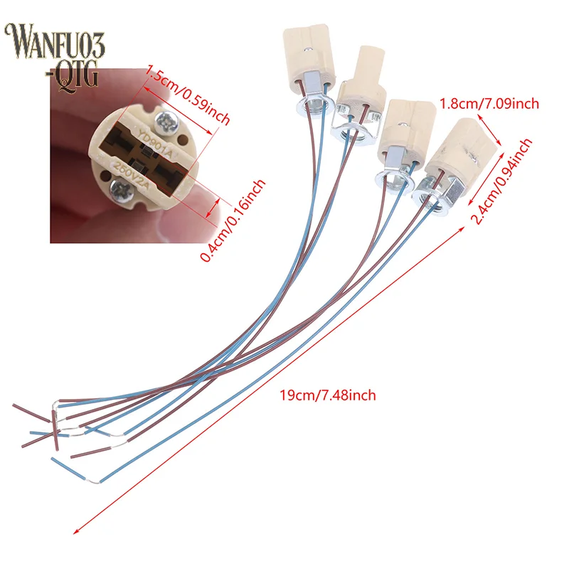 Hot Sale 10/20Pcs G9 Light Bulb Socket Ceramic Lamp Base Holder Connector Led Halogen Light LED Lamp Bulb Holder Base Fixture