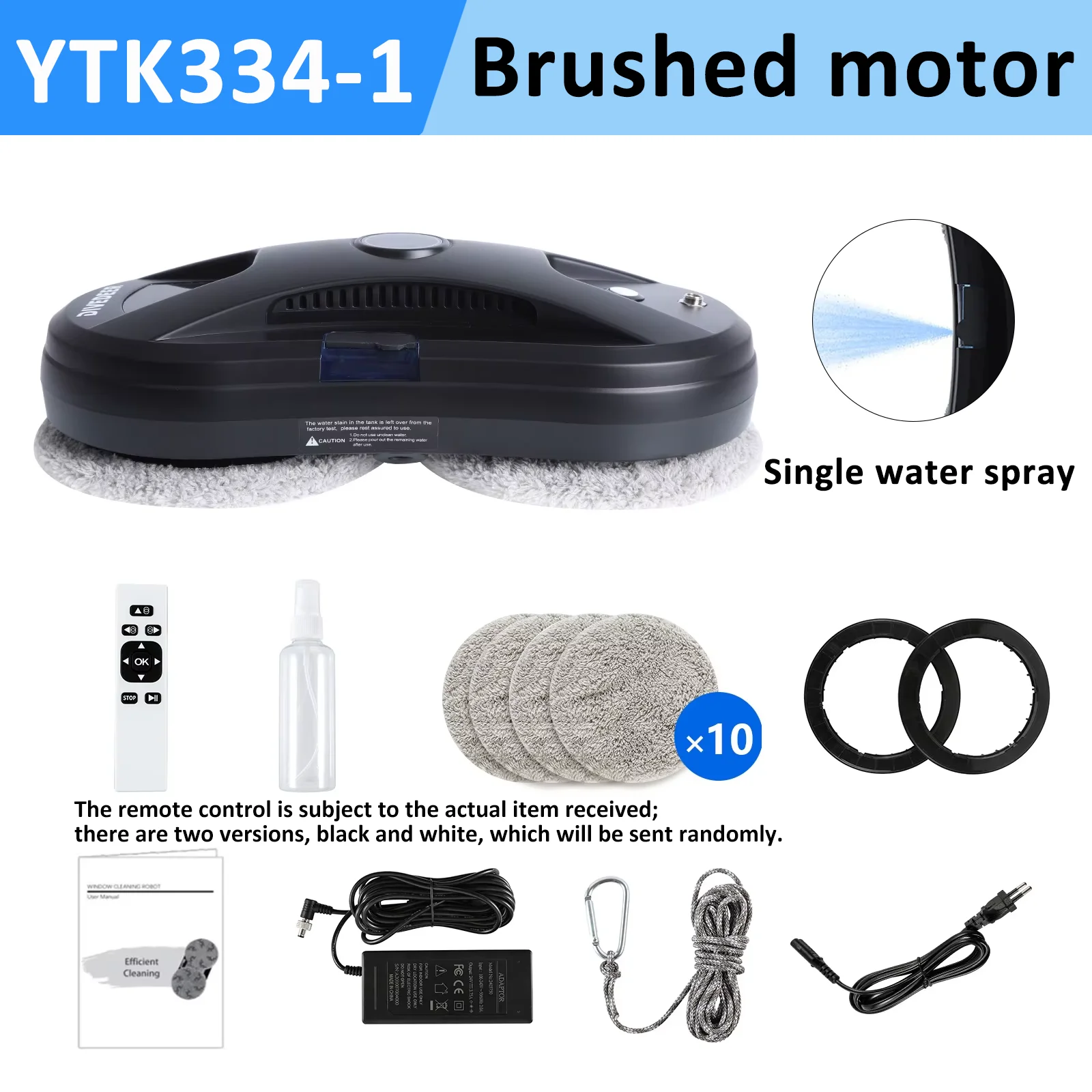 DIVEDEER YTK334 Glazenwasrobot Waternevel Ultradunne raamrobotstofzuiger
