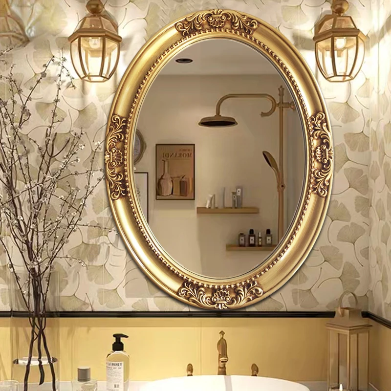 Large Decorative Mirror Living Room Gold Full Body Vanity Aesthetic Decorative Mirror Makeup Miroir Chambre Decoration Home