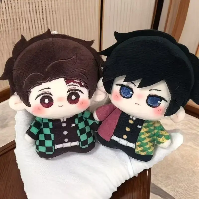 Demon Slayer: Kimetsu No Yaiba Anime Surrounding Area Tomioka Giyuu Tanjiro 10cm 3D Printed Cotton Doll Cute Plush Toy Pendant