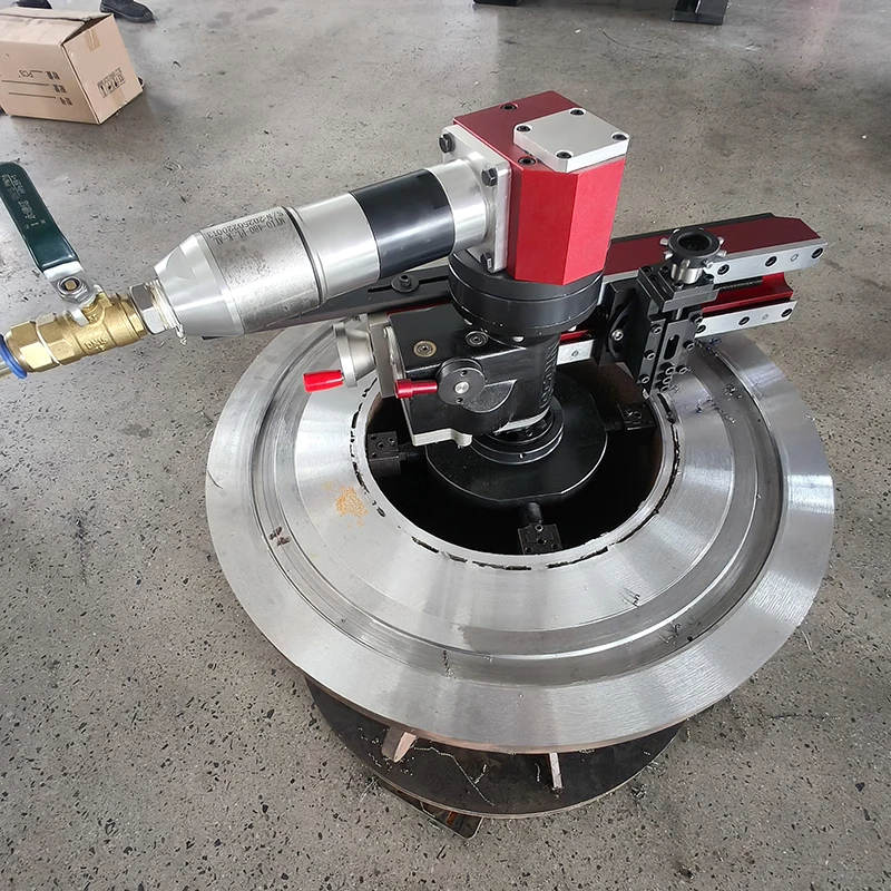FLS-610 220V 50-610mm Automatic Feed Flange Tool Electric Portable Flange Facing Machine Manufactory Price for Pipeline Repair