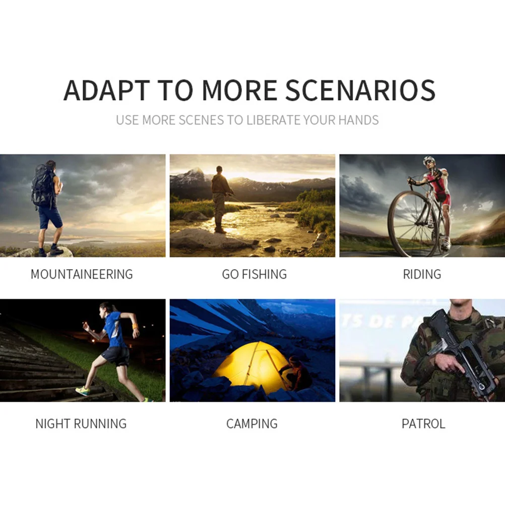 

3Pcs LED Headlamp Durable Lightweight Running Camping Hiking Jogging Headlight Outdoor Bright Headlamp LED Headlight