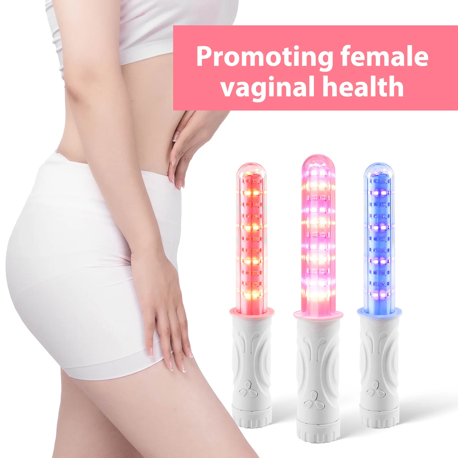 Infrared&Red Light Therapy Device for Women Vaginitis Treatment,Vaginal Tightening Female Health Device Home Use with Heating