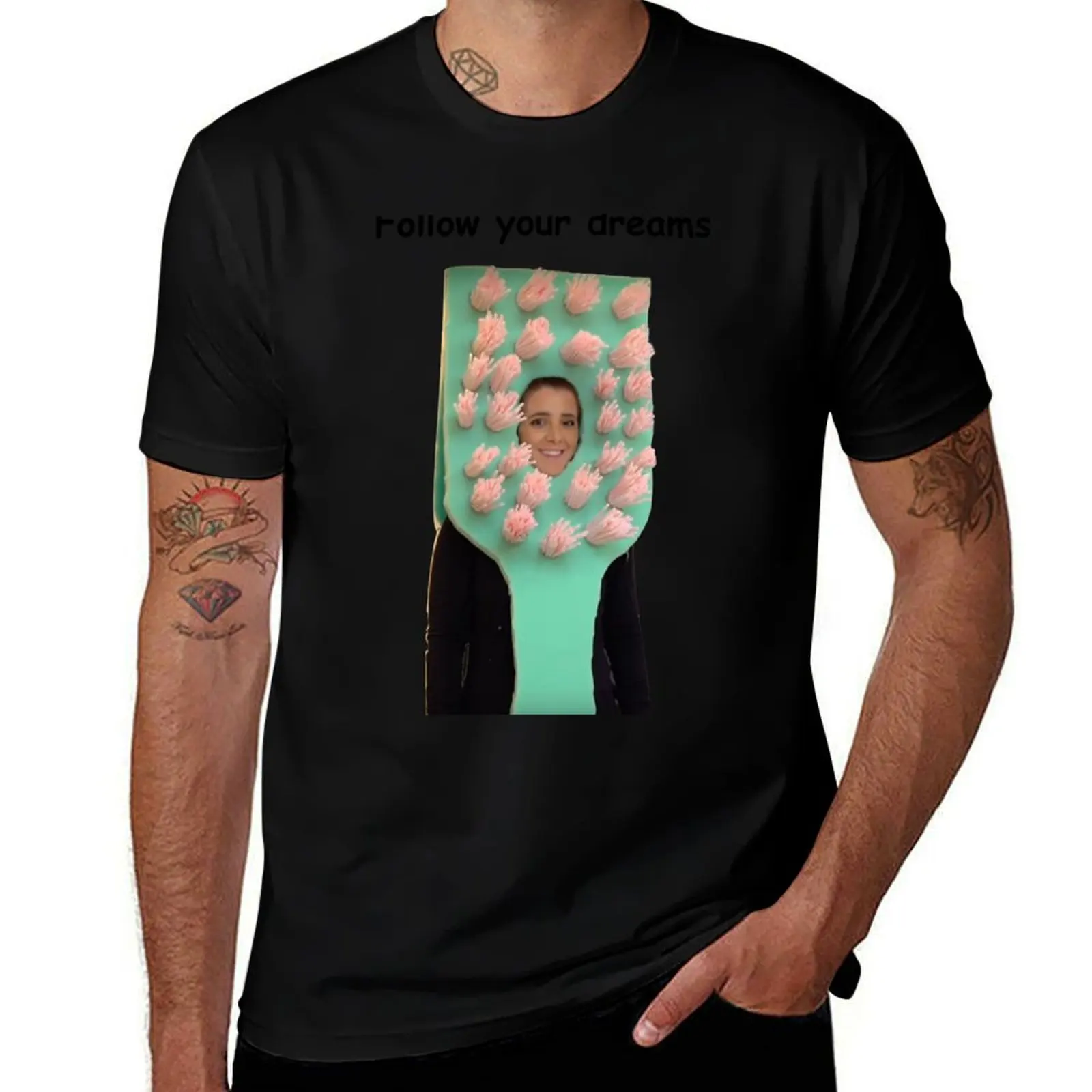 Follow Your Dreams Jenna Marbles Toothbrush T-Shirt graphic shirts for a boy men clothing