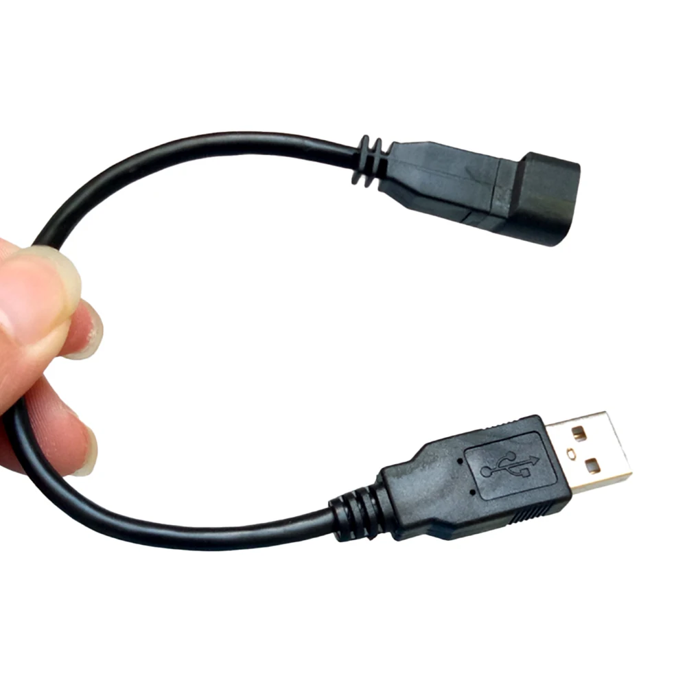 

Black Radio USB Adapter Male To Female Adapter Cable Adapter With USB Plug Auto Electronics Accessory For Golf For Skoda