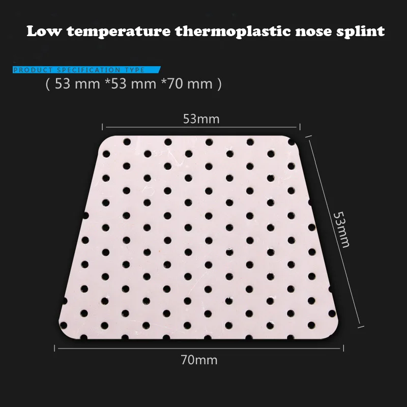 Low temperature thermoplastic nasal splint plastic surgery plastic plate orthopedic orthopedic fixator