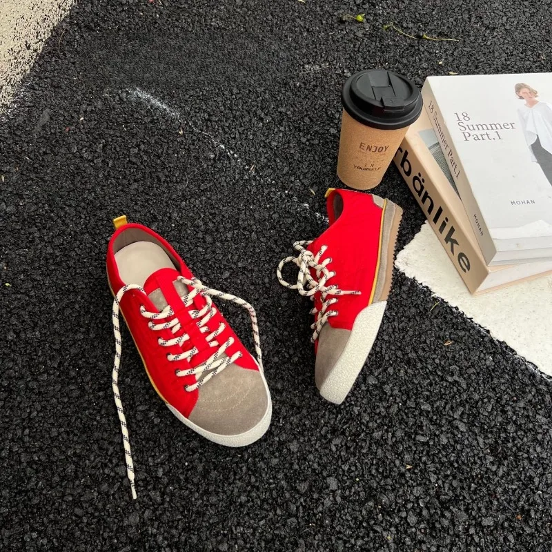 Fashion Women's Shoes Retro Luxury Genuine Leather Casual Shoes for Woman Exquisite Chunky Sneakers Designer Shoes Zapatos Mujer