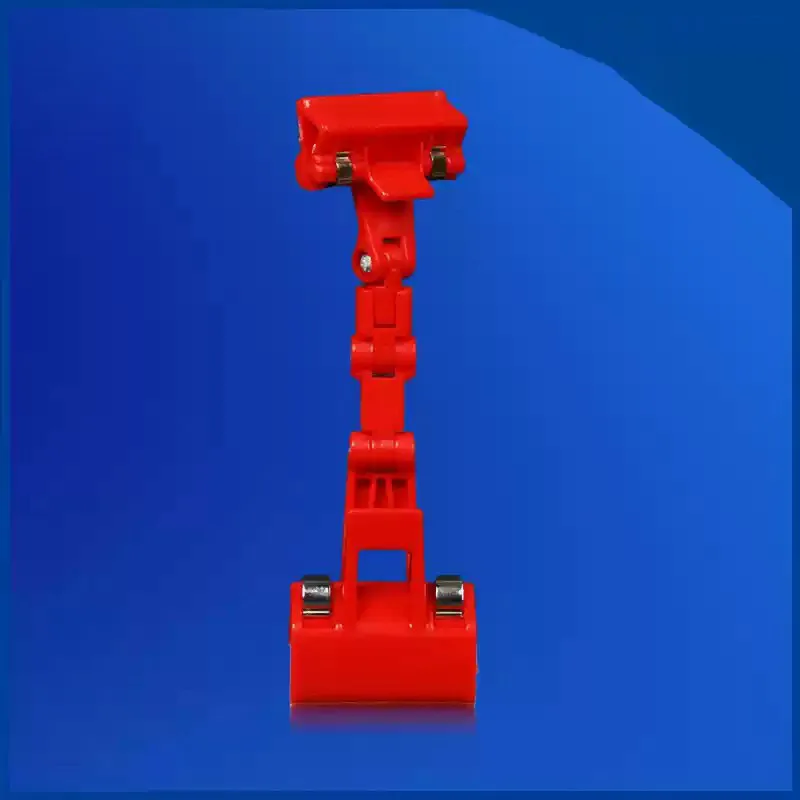 Retail display label clip, double-sided label clip, transparent acrylic price label clip, product sales rotating clip/5 pieces