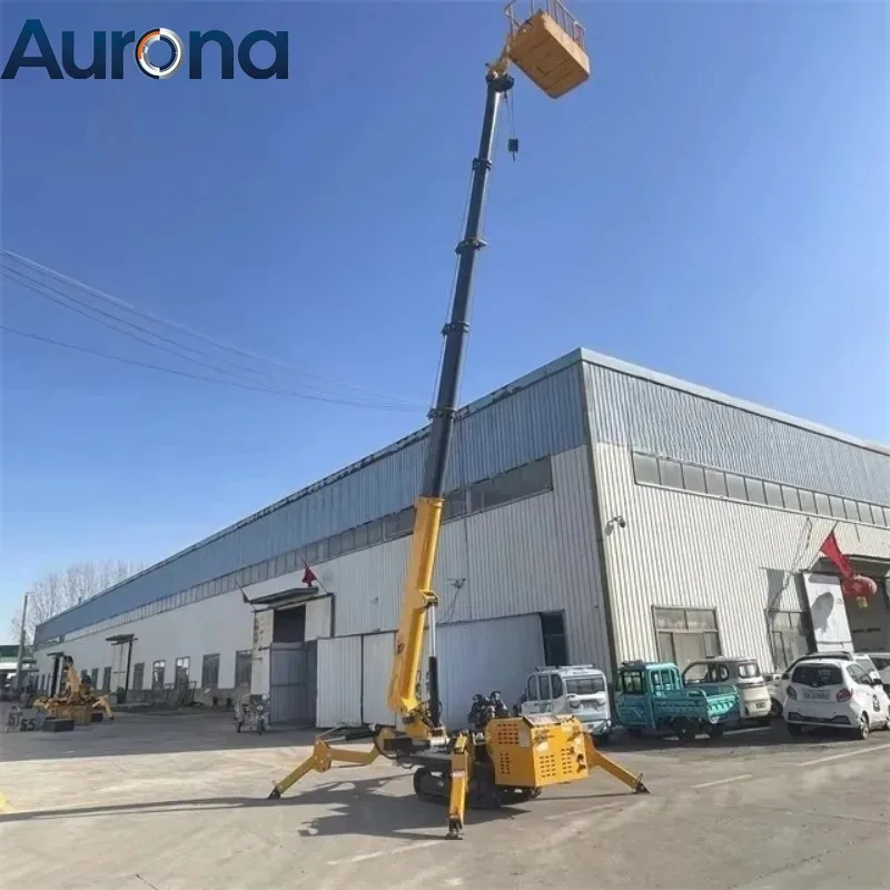 【Industrial】Deposit Price Small 3 Ton Spider Crane Crawler Self Propelled Hydraulic Telescopic Boom Wireless Remote CE