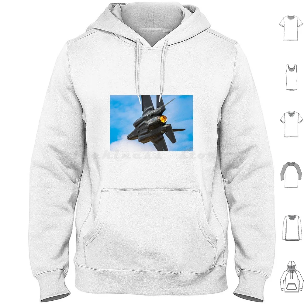 Sudadera con capucha Lightning Turn para F-35, manga larga, algodón, F35, Lightning Stealth Jet, Usaf, Afterburner, Reheat, Turn G Force, avión al aire libre