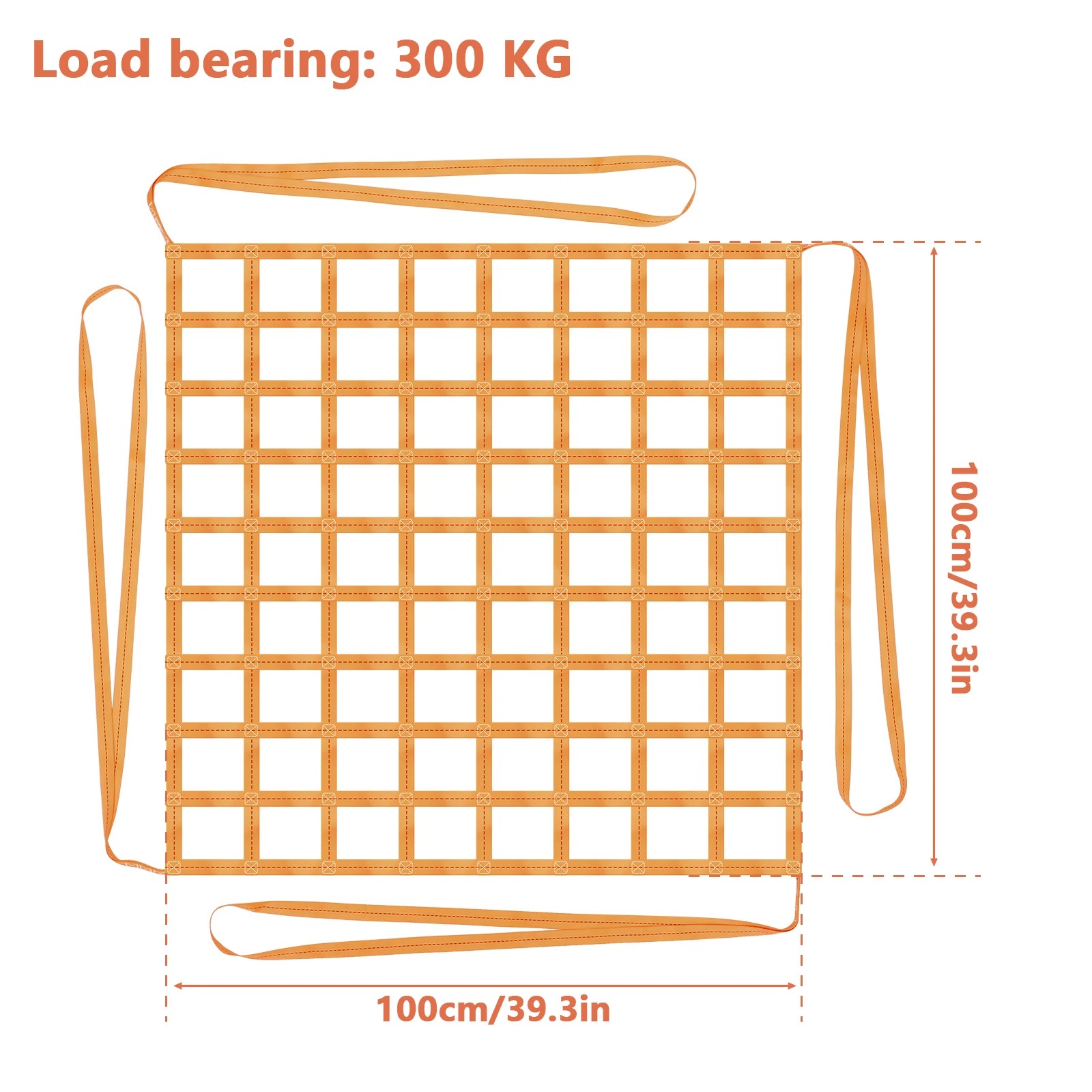 300KG siatka do podnoszenia ładunków z poliestru o pojemności 1x1m nośność siatka do zawieszania ładunku do załadunku i rozładunku ładunku