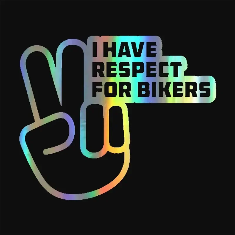 Respect For Bikers Motorcycles Reflective Stickers Motor Body Helmet Personalized Vinyl Film Decal Motorcycle Tuning Accessories