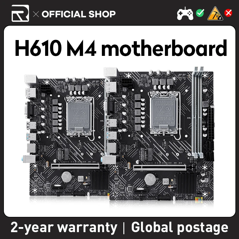 

JIESHUO H610 Motherboard ITX Computer Mini Motherboard Supports Intel 12th 13th CPU 12100 12400 12700 13600K/F LGA 1700 DDR4 M