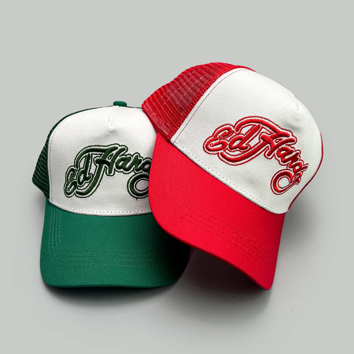 Color Block Letter Embroidery Baseball Hats New Unisex Sunshade American Style Breathable Hip Hop Mesh Versatile Trucker Caps - Image 4