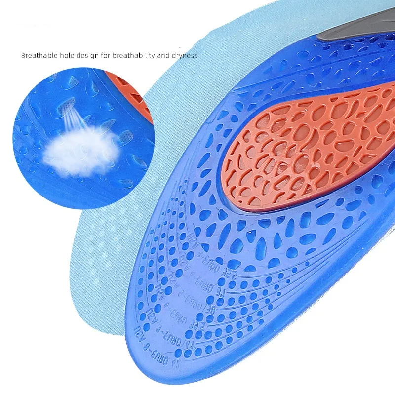 Shock-absorbing Insoles For Shoes Men Women Running Basketball Sports Insoles Breathable Sweat Shoes Pad Inserts