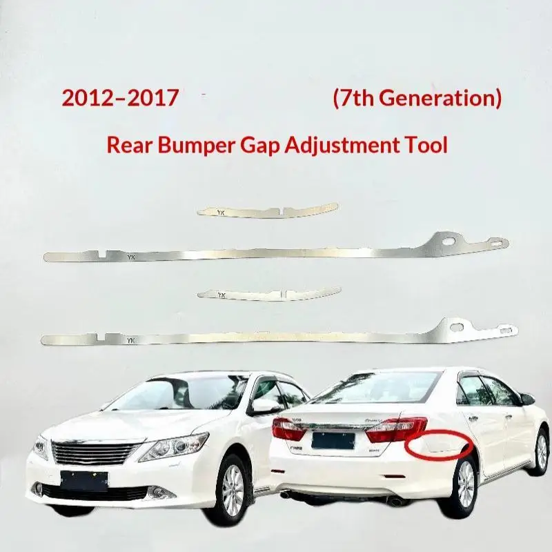 4pcs Stainless Steel Rear Bumper Gap Adjustment Tool For 2012 To 2017 Camry 7th Generation Perfect For DIY Auto Repair