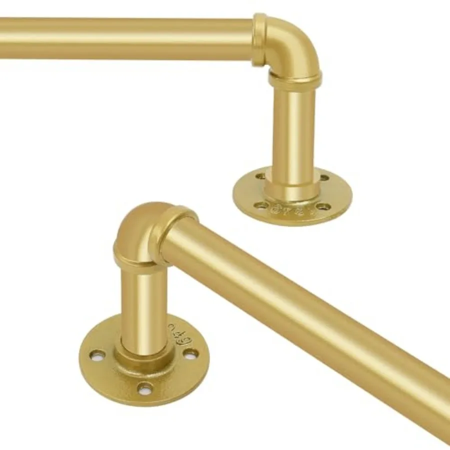 

Curtain Rods for Windows 120-240", 1 Inch Industrial Curtain Rod, Adjustable Wrap Around Indoor/Outdoor Room Divider Rod, 30-24