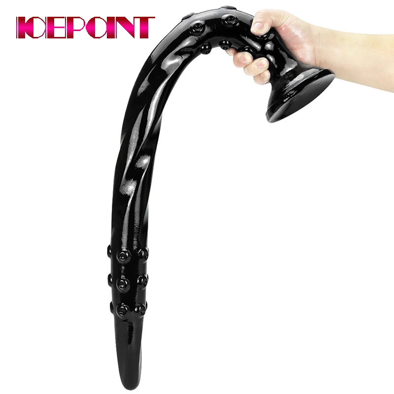 

Plus Long 61CM Adult Product Super Thick Eldest Female Masturbation Fun Anal Thread Particle Butt Plug Male Forefront Linear Toy