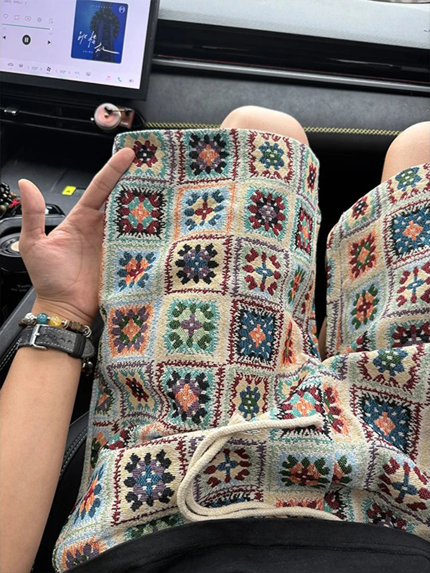 Pantalones hawaianos a cuadros informales de verano para hombre, pantalones de cinco cuartos para playa, pierna recta holgada, sin hierro, cintura media baja, Faionable