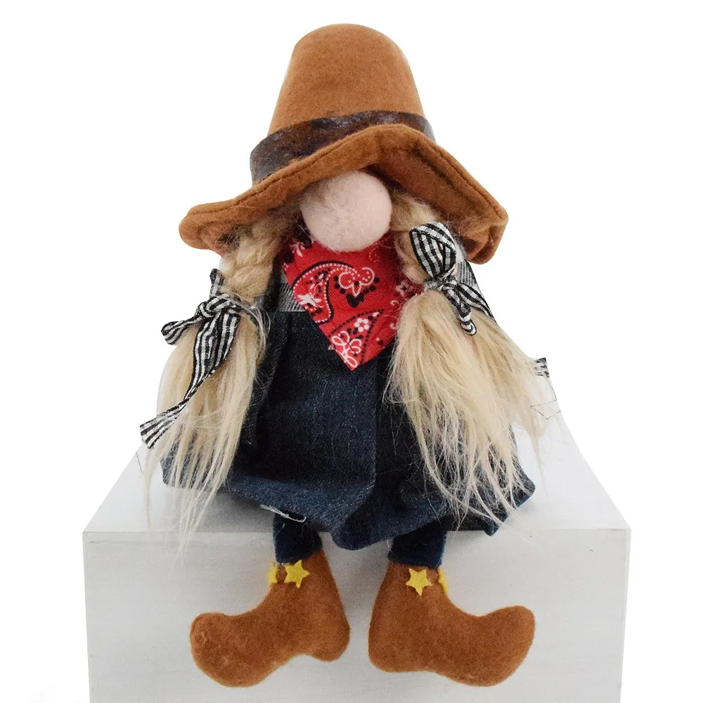 

Cowboy dwarf doll, elf doll, window display decoration, home decoration, desktop decoration
