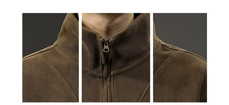 New Half-zipper Stand-up Collar Men's Sweater