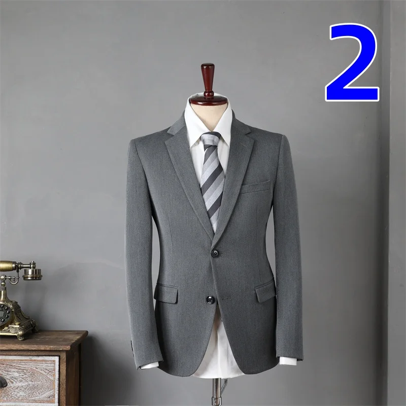 1981 suit men\'s full set Korean style slim fit youth formal suit groom wedding suit groom wedding dress