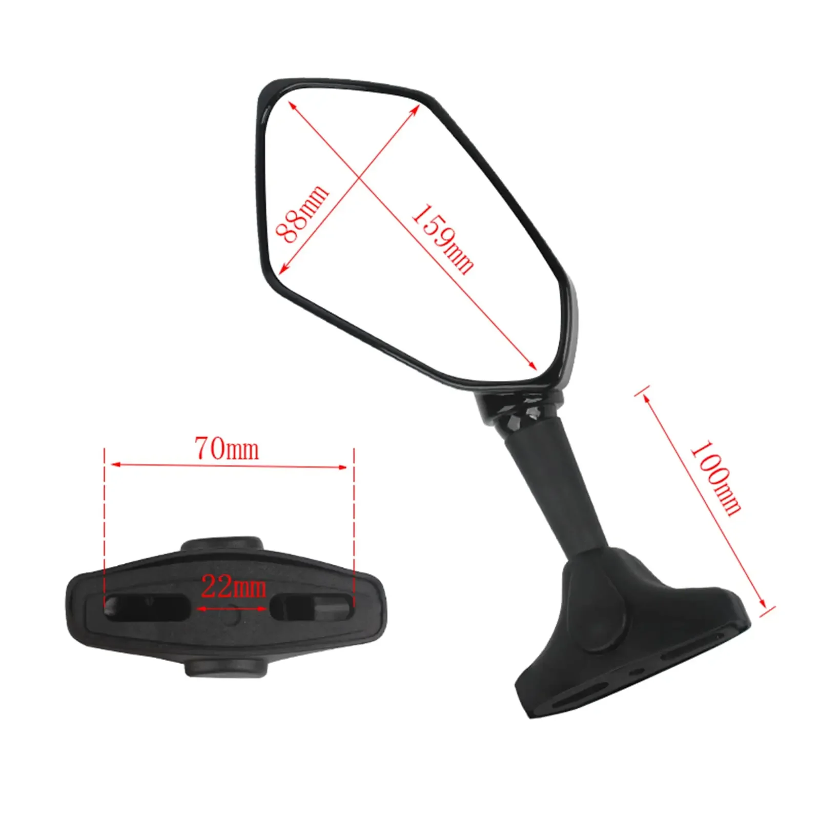 Adjustable Motorcycle LED Turn Signal Rear View Mirrors Horse Race Lamp Marquee LED for Suzuki GSXR750 Honda CBR600RR Yamaha