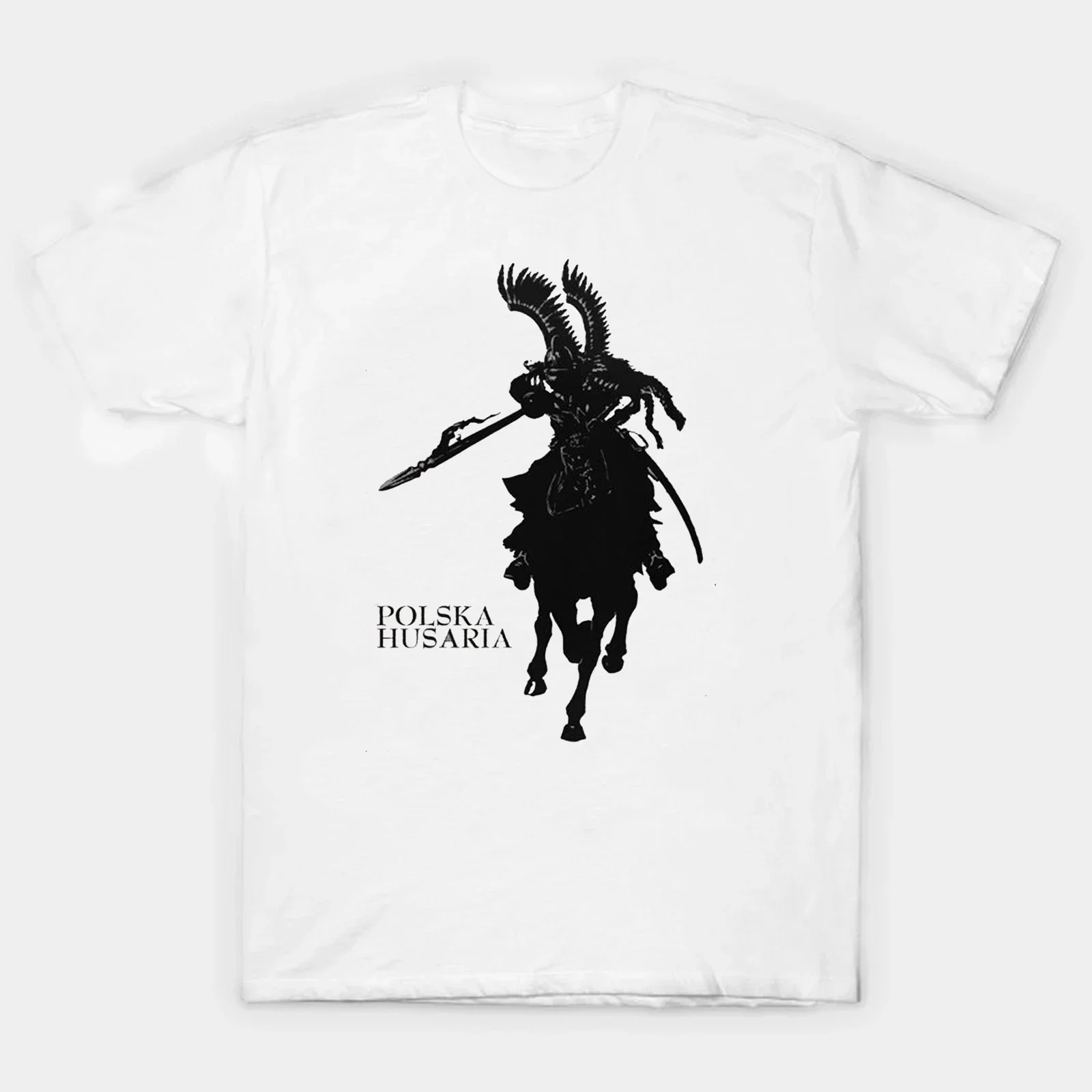 Retro Poland Warriors Polish Winged Hussar T-Shirt 100% Cotton O-Neck Short Sleeve Summer Casual Mens T-shirt Streetwear