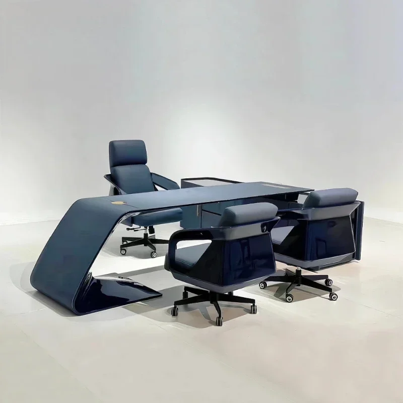 Luxury Premium Modern Room Office Desks And Workstations Computer Desk Table Offices L Shaped Tables High End Furniture Italian