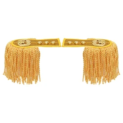 Shoulder Pad Epaulettes Brooch Board Multipurpose Tassel Fringe Epaulets for Drum Horn Band Jackets Military Overcoats Epaulett