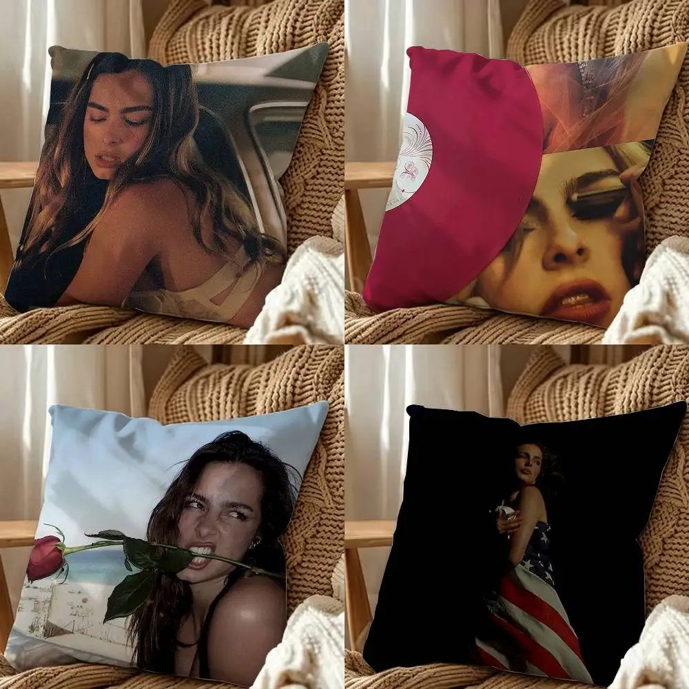 Singer Addison Rae Easterling Square Double-Sided Printed Pillow Case Sofa Cushion Cover Bedroom Bedside Decor
