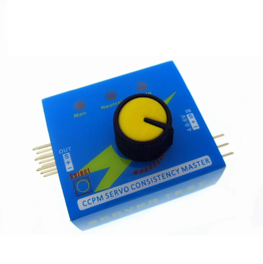 5pcs/lot Servo Tester Gear Test CCPM Consistency Master Checker 3CH 4.8-6V with Indicator Light