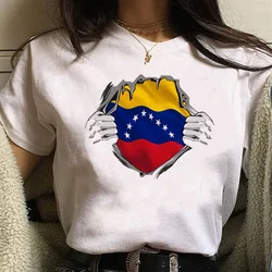 Venezuela tshirt women designer streetwear Y2K t shirt girl streetwear clothes female clothing t-shirt fashion