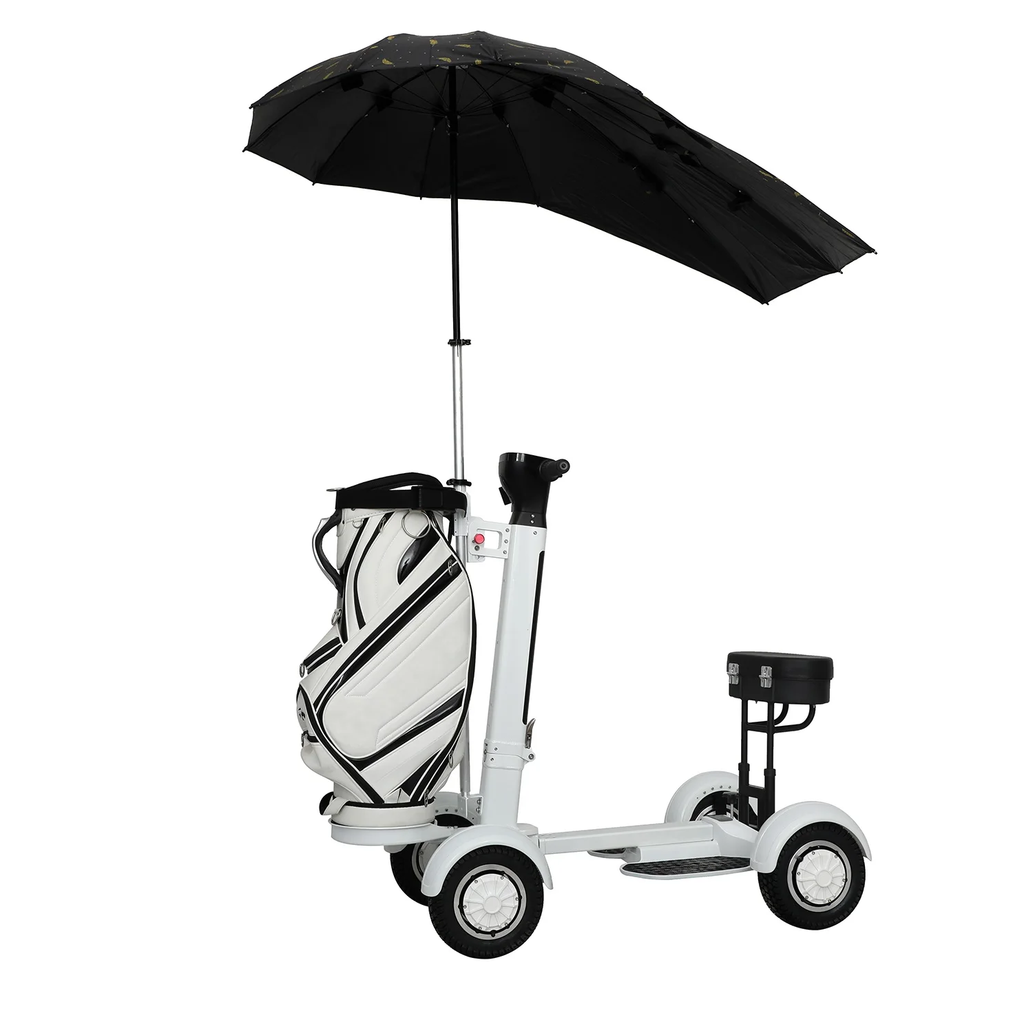 2000W  Dual Motor  48 V  21 AH  High Quality 4-Wheel Electric Scooter with Golf Bag Holder Golf Trolleys Cart