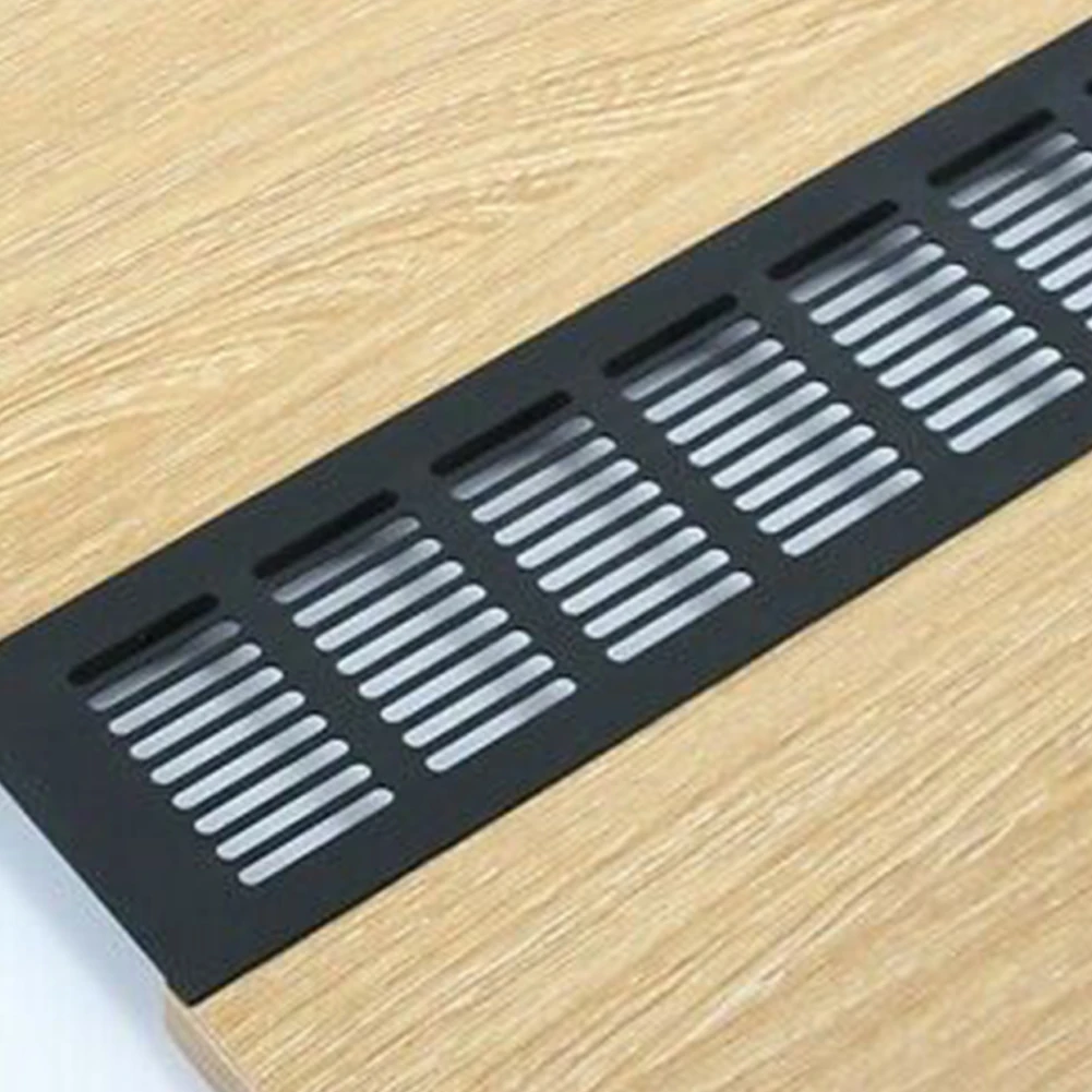 

Ventilation Grille Air Vent Grille Replacement Ventilation Cover 150-400mm Accessory Aluminum Alloy Black Duct