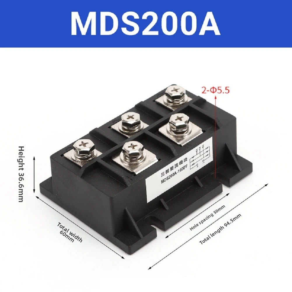 Three Phase Rectifier Bridge Module MDS250A 1600V For Induction Cooker Heating For Electromagnetic Furnaces Electronic Component