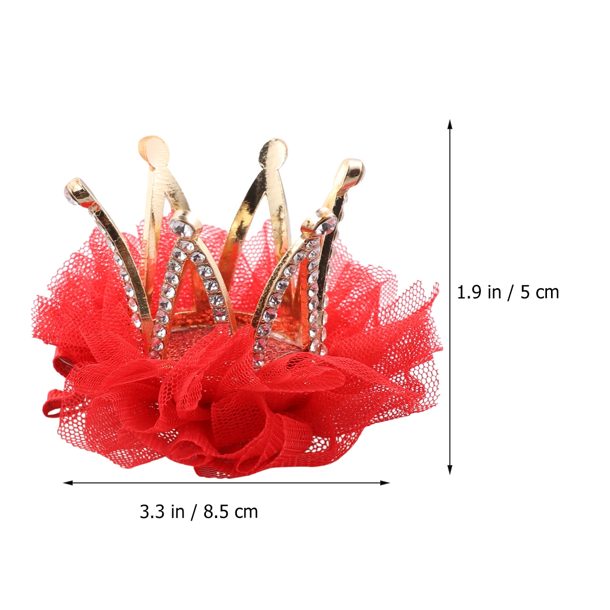 

Crown Hair Clips Rhinestone Bang Clip for Kids Girls Toddler Birthday Baby Accessories Hairpins Durable Material Fashion Design