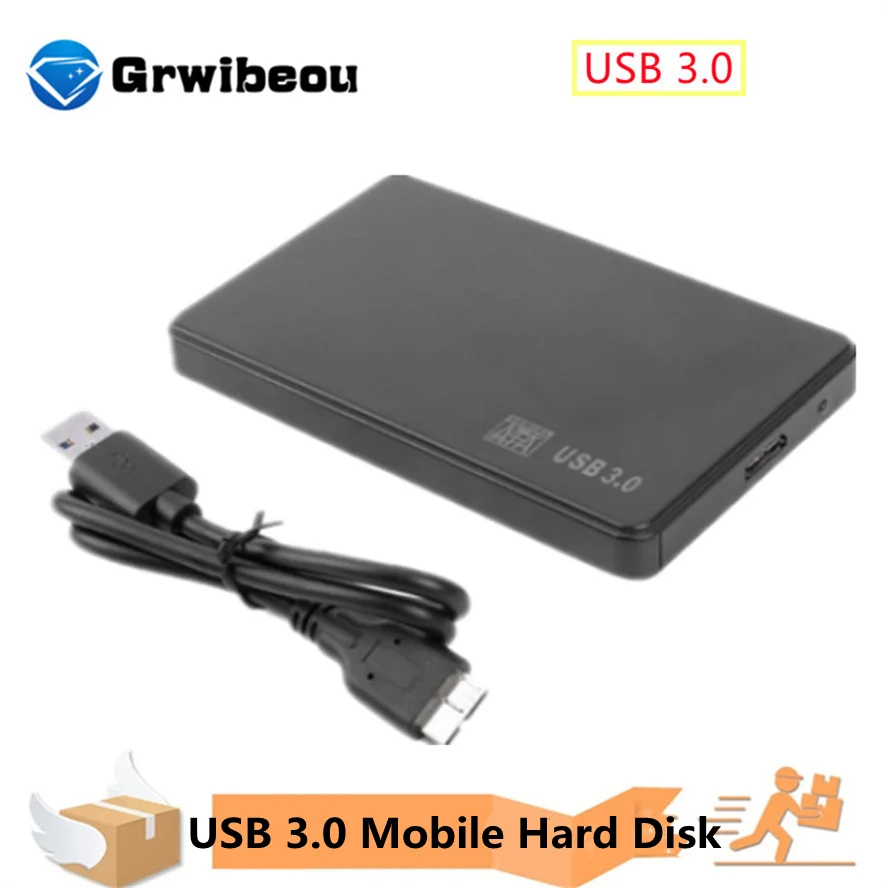 2.5 Inch USB 3.0 Hard Drive Case SATA HDD SSD Enclosure External Storage Mobile Hard Drive Disk 5Gbps Box for Laptop Smartphone