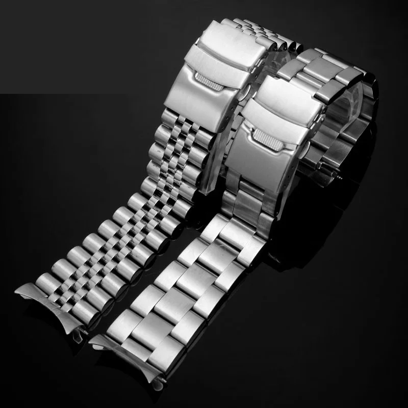 男性用ステンレスブレスレット,seiko 5,ウォーターゴースト,skx007,skx009,skx175,skx173,cio MTP-1374, 1375,高品質,20mm, 22mm