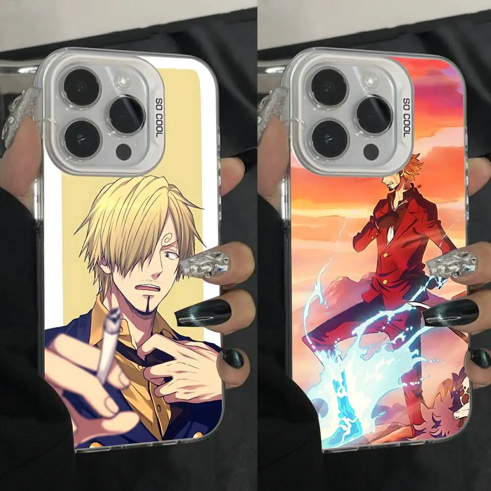 

S-San-ji Gentleman Phone Case For iPhone 16,15,14,13,12,11,Pro,Max,Plus,Mini,XS,SE Anti Fall Gray White Matte Hard Bumper