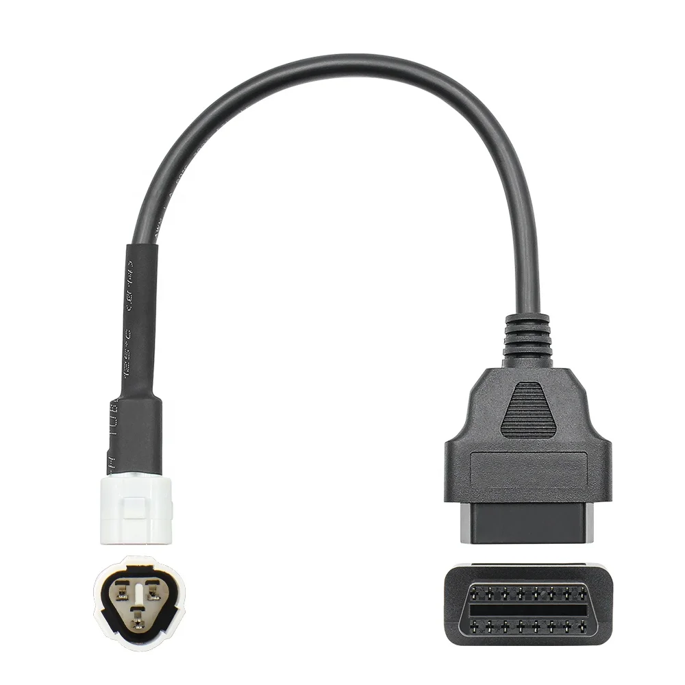 

Оптовая продажа 3-контактный адаптер OBD2 16-контактный адаптер для мотоцикла YAMAHA 3-контактный адаптер для соединительного кабеля Yamaha