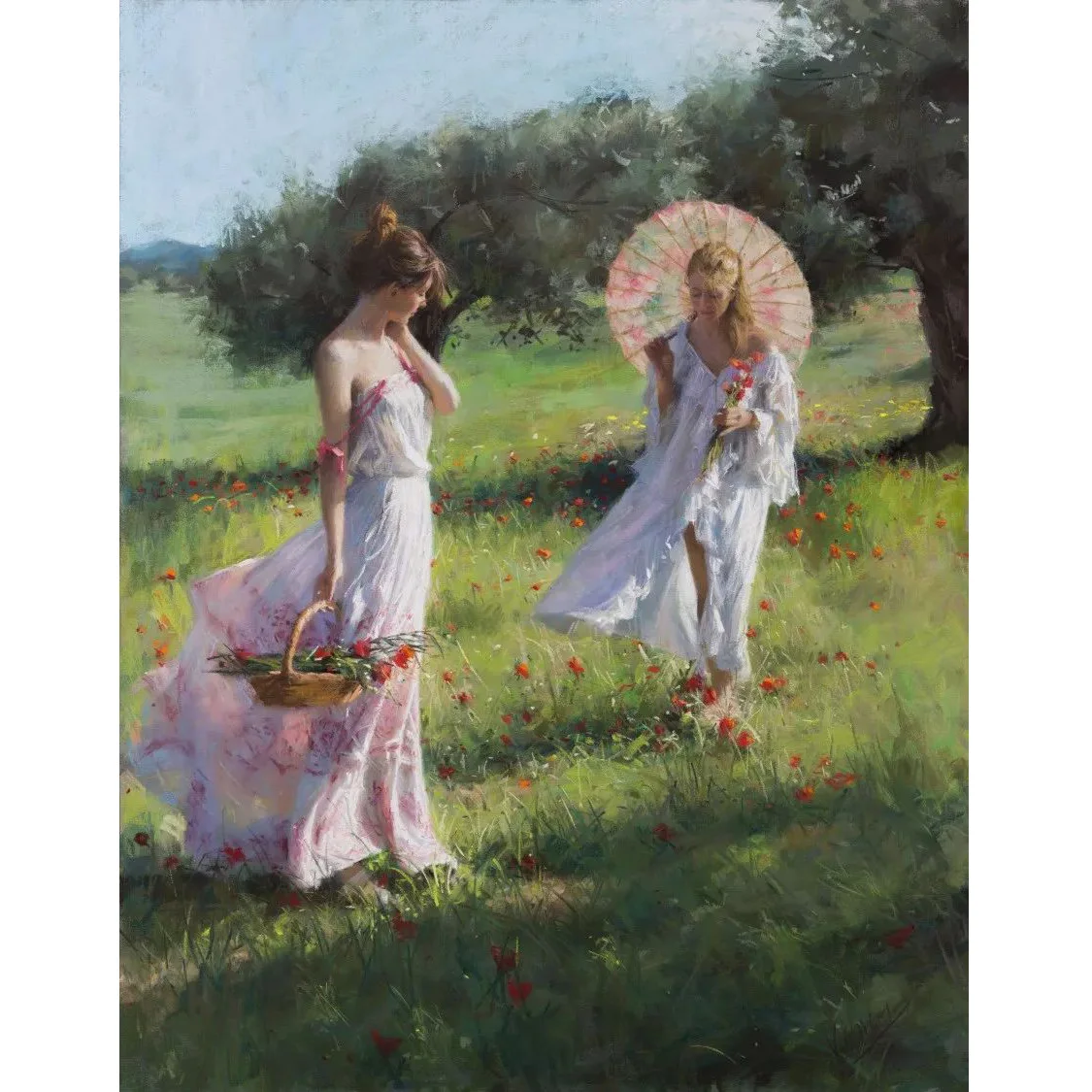 Vicente Romero Redondo paintings,Beauty oil painting,Hand painted famous painting replica,pictures for living room,wall decor