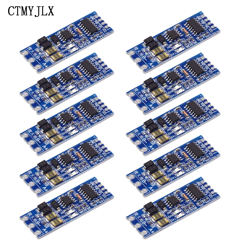 100pcs TTL To RS485 Module Hardware Automatic Flow Control Module Serial UART Level Mutual Conversion Power Supply Module 3.3/5V