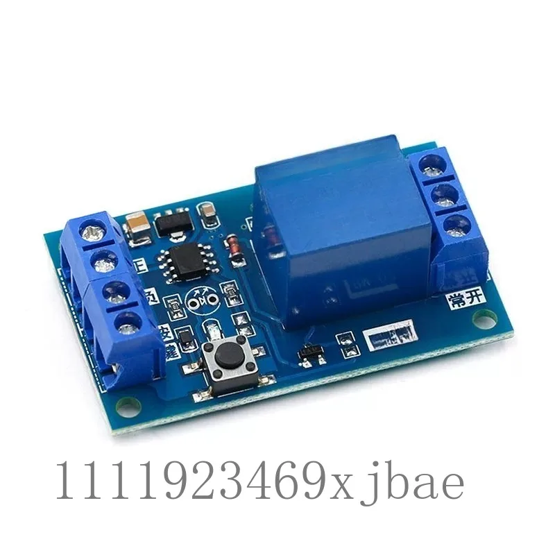 5V 12V 24V Single Button Self-Locking Bistable Relay Module Vehicle Modification One Key Start Stop Switch