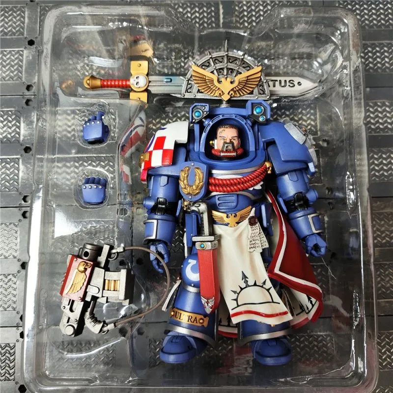 JOYTOY Ultramarines Terminator Capitan 1/18 Action Figure Warhammer 40K Anime Doll Joint Mobile Soldato Modello Raccogliere Giocattolo Regalo