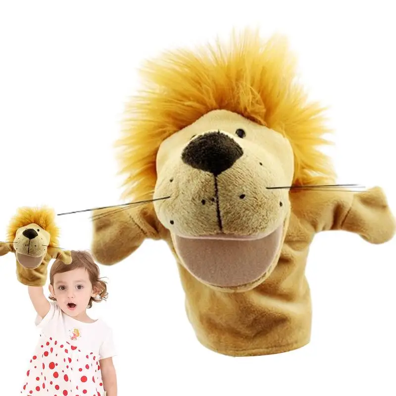 Animal Hand Puppets Role-Play Toy Puppets Washable Funny Adorable Creative Stuffed Animal Puppets With Working Mouth Theater