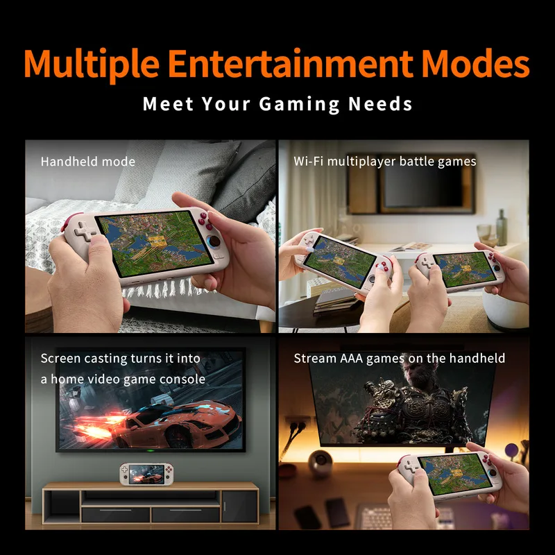 Mangmi Airx Handheld Retro Game Console 5.5 Inch Hd Touchscreen Android Open Source Psp Wifi Multiplayer Screen Casting For Game