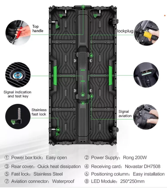 Indoor P4 Full Color LED Video Wall Display HDR Support 3500cd Brightness for Conference Forum Stage Background Seamless